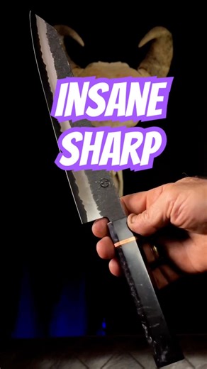 Wa-handle fit and the ultimate paper test. Pure ASMR. 🗡️✨ #knifemaking #asmr #sharp #customknife
