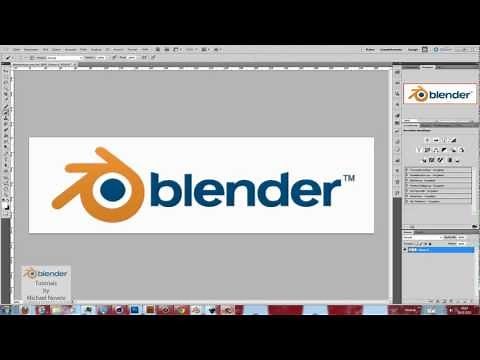 Blender Tutorial: Tracing a logo with Photoshop, Inkscape and Blender