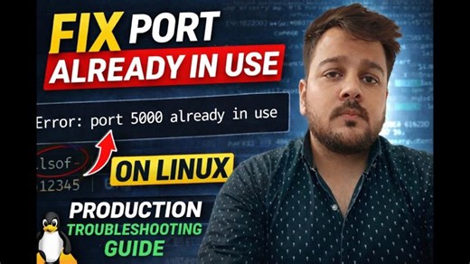 Stop “Port Already in Use” Errors Forever 🔥 | The ONLY Linux Fix You’ll Ever Need (DevOps Guide) | Nishant Maheshwari