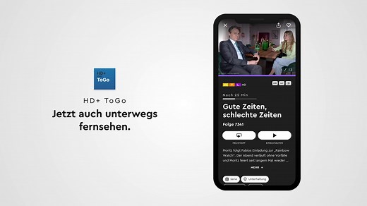 HD+ App – Smarter TV-Guide für HD-Fernsehen & Streaming