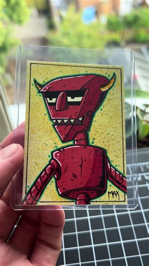 Robot Devil - Futurama skecth card number 3 #futurama #drawing #art