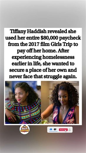 🏠💰 Tiffany Haddish spent her entire Girls Trip paycheck to pay off her home #shorts