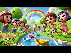 🚤🌊 "The Paper Boat Race" 🌟🎶 | Fun Kids' Song |Nursery Rhymes & Kids Songs