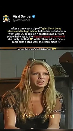 VIRAL clip of TAYLOR SWIFT in school days leaves fans emotional 😭✨ #TAYLORSWIFT #DEBUT