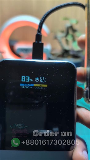 DIY 22.5W Fast Charging TFT Display Module With Case! #howtomakepowerbank #fastcharging #diypowerbank https://msispark.com/product/premium-20000mah-power-bank-case-with-tft-display-22-5w-without-battery/ | MSI Spark | Facebook