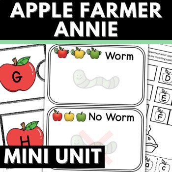 APPLE FARMER ANNIE Activities Mini Unit | PreK K | Phonics Math Writing Reading