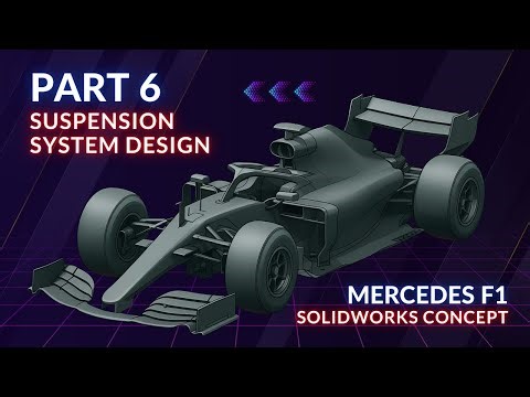 Part 6: Suspension System Design – SolidWorks Mercedes F1 W16 Concept
