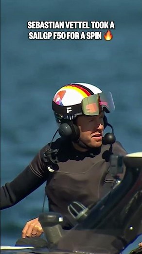 4x World Champ traded 4 wheels for 2 hulls in Sassnitz 🤩 #SailGP #sailing #racing