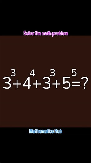 Solve the math problem #mathproblem #viralreels #viral #maths | Mathematics Hub