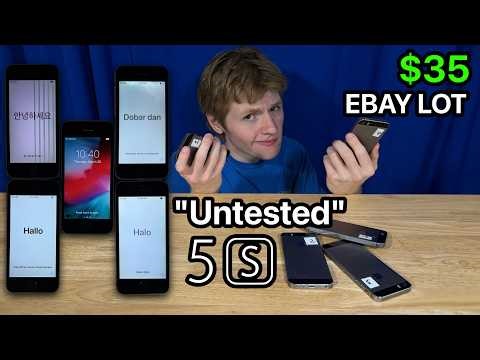 I Bought 5 "Untested" iPhones... Will They Work?