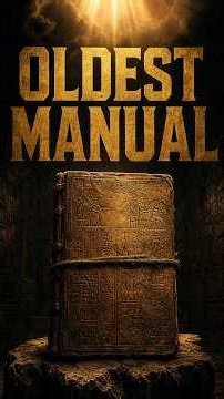 The Oldest Sacred Text on Earth Reads Like a Manual