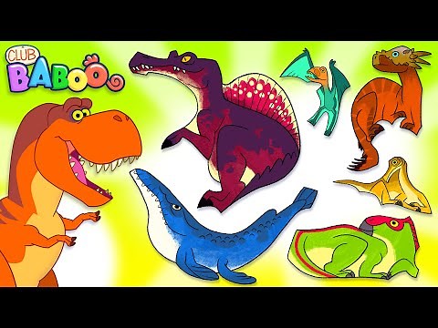 Club Baboo | LONG 1 HOUR VIDEO | Dinosaur Puzzle fun with Baboo | Learn names of all Dinosaurs