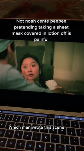 stick a peel mask on him Lara jeans make him cry #toalltheboysivelovedbefore #toalltheboysalwaysandforever #noahcentineo #peterkavinsky