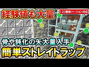 1.20 Lots of slowing arrows! How to make a simple stray trap（PE/PS4/PS5/Switch/Xbox/Win10)Bedrock