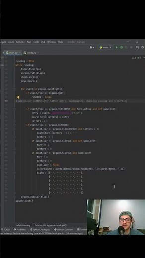 Code Wordle in Python using PyGame! Quick programming guide