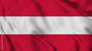 Austria flag waving looping footage Full 4K (3840 x 2160) Realistic Austria Flag Looping background. Looping Closeup Full 4K (3840 x 2160) footage. Austria country flags Full 4K. October 26