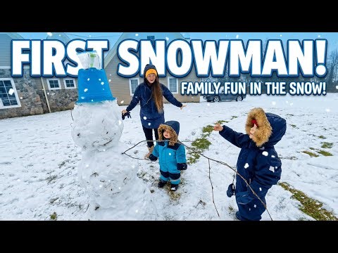 This Snowman Build Turned Into the BEST Family Snow Day ❄️
