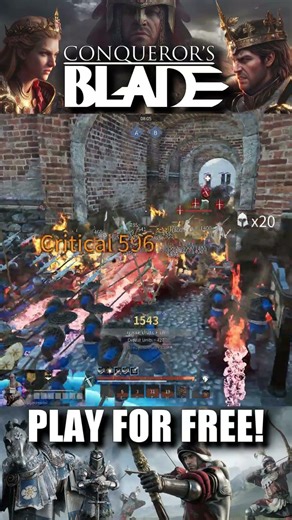 Conqueror's Blade -🔥🔥🔥🔥🔥🔥 PLAY FOR FREE! #Shorts#ConquerorsBlade#CB