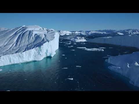Relaxing 4K Mac Screensaver | Icebergs and Frozen Ocean Landscape (240fps UHD)