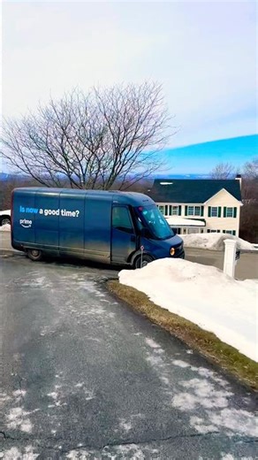 Walking Up to the Amazon Van With This View