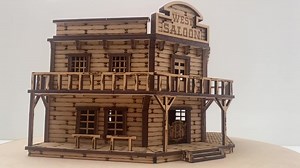 Wild West Saloon Kit: Laser-cut MDF Bar for 28mm TTRPG Wargames - Etsy