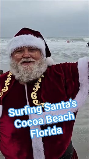 Welcome to Surfing Santa's a Christmas Eve Tradition in Cocoa Beach, Florida #surfingsantas #surfing