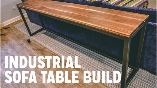 Industrial Sofa Table Build | Easy Metal Working Project