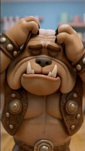 Wait for the Splash! 💦🐥 Funny Bulldog Animation