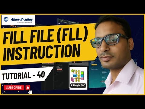 Allen Bradley PLC Training 40 - Fill File (FLL) Instruction in Allen Bradley RSLogix500
