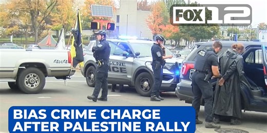 Man fires splatter ball gun at pro-Palestine marchers in Eugene, faces bias crime charge