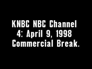 KNBC NBC Channel 4: April 9, 1998 Commercial Break