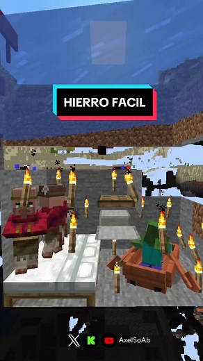 La MEJOR GRANJA de HIERRO de MINECRAFT 1.21 🔥 #minecraft #Minecraft #minecraftseries #minecraftshorts #axelsoab #foryoupage #fyp #parati #axelsoabmc #youtuber #kickstreaming #modsdeminecraft #granjasminecraft #granjahierro #hierro #100k