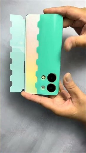 Perfect Transparent Wrap Installation (No Bubbles, No Dust) 🔥 #oppo #phonohacks #satisfying