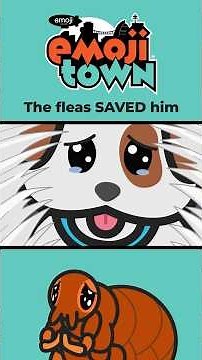 The Fleas SAVED Him! #emojitown #shorts