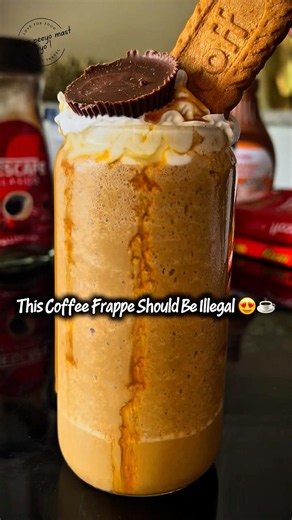 Reese’s x Lotus Biscoff Coffee Frappe 🤯 Better Than Starbucks?