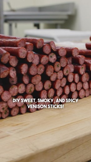 Hunting Season is approaching... 🦌Learn how to make these sweet, smokey, and spicy venison sticks. Full video on our YouTube channel! #fyp #foryou #viral #trending #video #youtube #butcher #butchering #thebeardedbutchers #meat #sticks #deer #venison #hunting #huntingseason