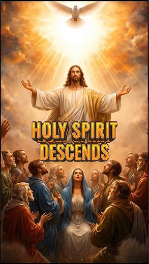 HOLY SPIRIT DESCENDS | The Power of Pentecost #jesus #christianshorts #holyspirit #bible #faith