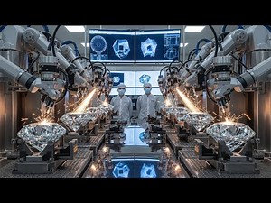 Inside a Modern Synthetic Diamond Factory From Carbon Powder to Lab-Grown Gems (Full Process)