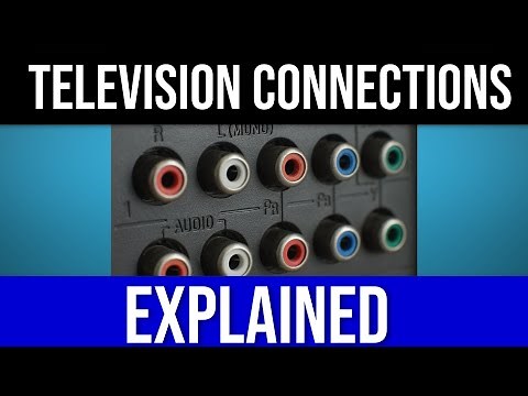 TELEVISION CONNECTIONS EXPLAINED: RF vs. RCA vs. HDMI... COMPOSITE VS. COMPONENT