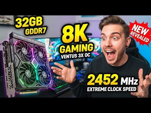 MSI Gaming RTX 5090 32G Ventus 3X OC | 32GB GDDR7, 8K Gaming, 2452 MHz Extreme Clock Speed