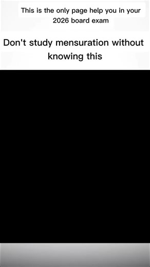 STUDY HACKS | 📐✨ Mensuration Made Easy! ✨📐 All the important formulas at one place 🔑 👉 Perfect for quick revision & scoring full marks in exams 📝 📌 Save... | Instagram