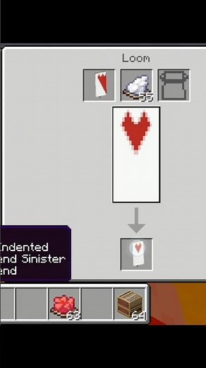 How to Build heart banner Minecraft 🔥 #shorts #minecraft