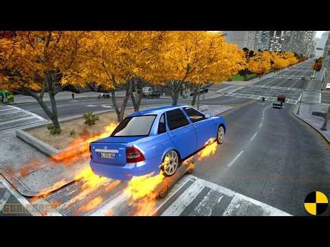 GTA 4 CRASH TESTING REAL CAR 755