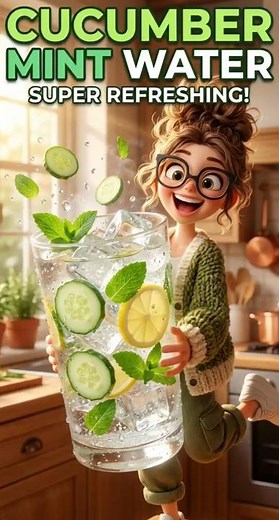 ICE COLD Cucumber Mint Water That Instantly Refreshes Your Body 🍋🥒