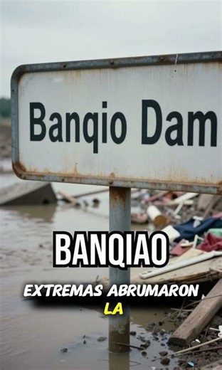 Banqiao Dam They were sleeping when it broke, #HistoryShorts #DisasterHistory #TyphoonNina
