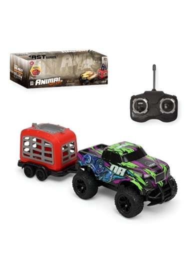 Remote Control Monster Truck Playset with Gorilla Figure & Detachable