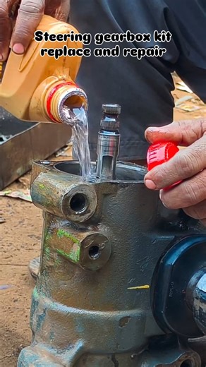 sukh sandhu on Instagram: "Steering gearbox kit replace and repair . . #mechanic #instagood #techanician #truck #explorepage"