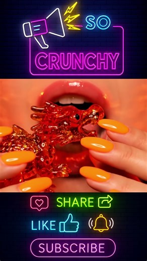 ASMR Unicorn & Dragon Candy Glass | Rainbow & Fiery Crystal Crunch Satisfying Shards 8K #asmrshorts