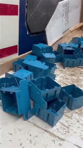 On Production-Plastic Ceiling Box #customhomebuilder #electricalbox #buildingmaterials #plasticbox