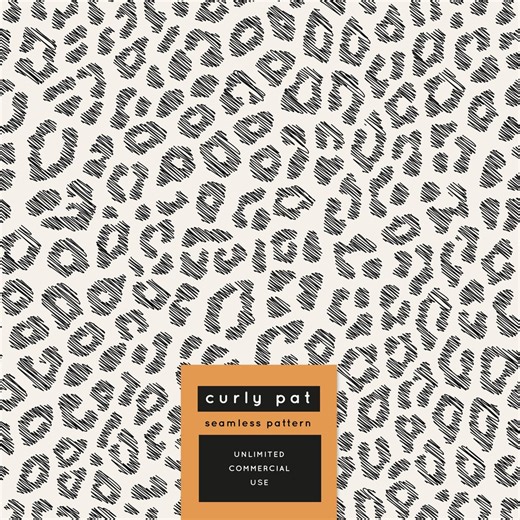 Scribble Leopard Spot Pattern: Seamless Animal Print (digital Download) - Etsy